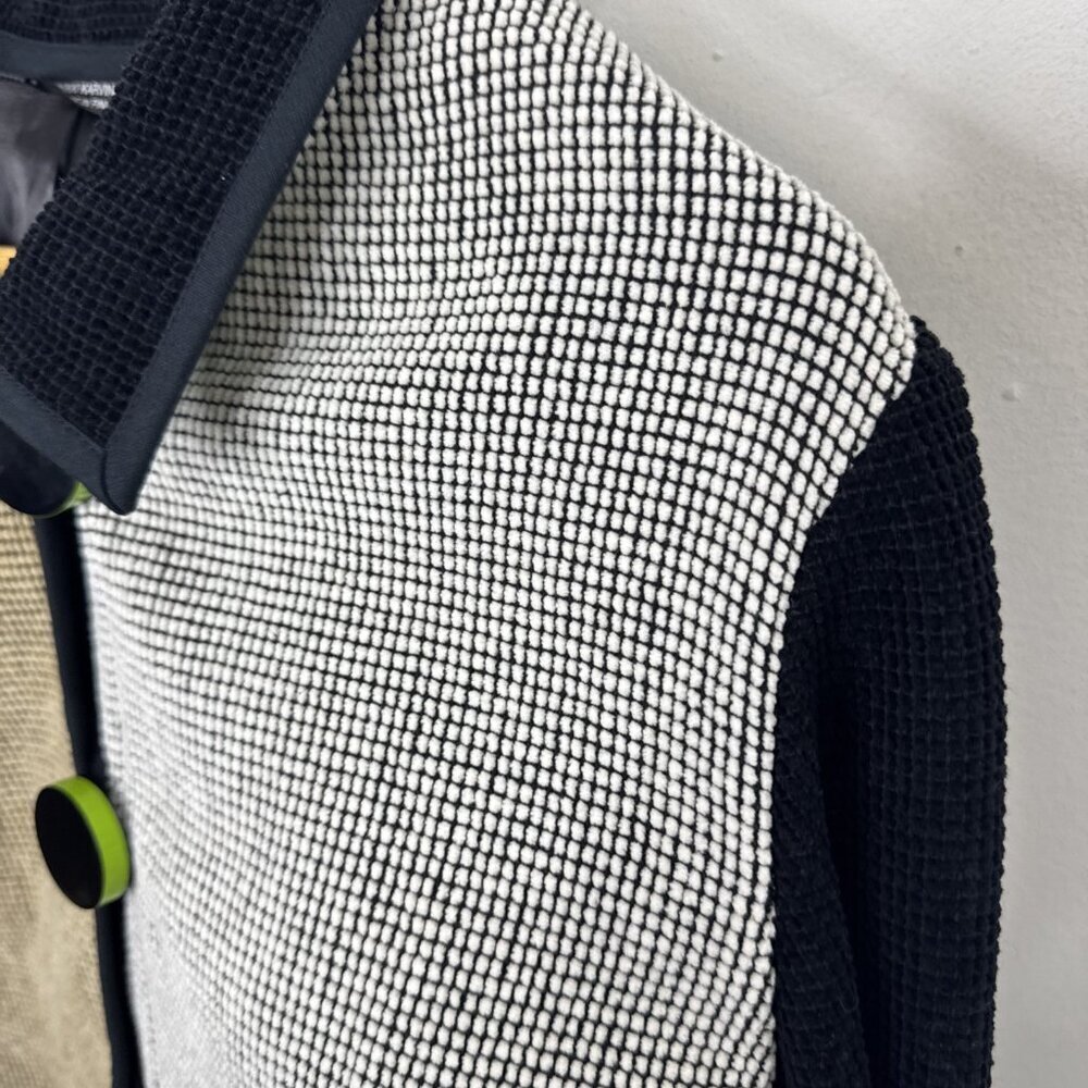 Annikki Karvinen Colorblock Jacket Women’s L – Designer Art to Wear Finland - Picture 2 of 7